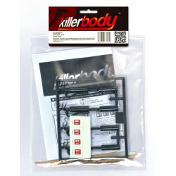 Killerbody Set estintori da montare e verniciare per automodelli 4 pezzi (art. KB48052)
