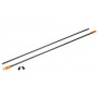 K Factory Supporto antenna 1/8 super flessibile colore arancio con due antenne (art. K7003O)