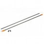 K Factory Supporto antenna 1/8 super flessibile colore arancio con due antenne (art. K7003O)