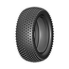 GRP Tyres Coppia gomme ANTERIORI 4WD 1/10 BU CONIC B Medium Senza Inserto (art. GN20B)