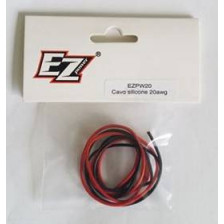 EZpower Cavo silicone 20 AWG 2mm Rosso-Nero 1mt (art. EZPW20)