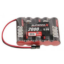 Radiosistemi Batteria Superpax 6V 2000mAh NiMH AA Rx JR FLAT (art. RDNA0200)