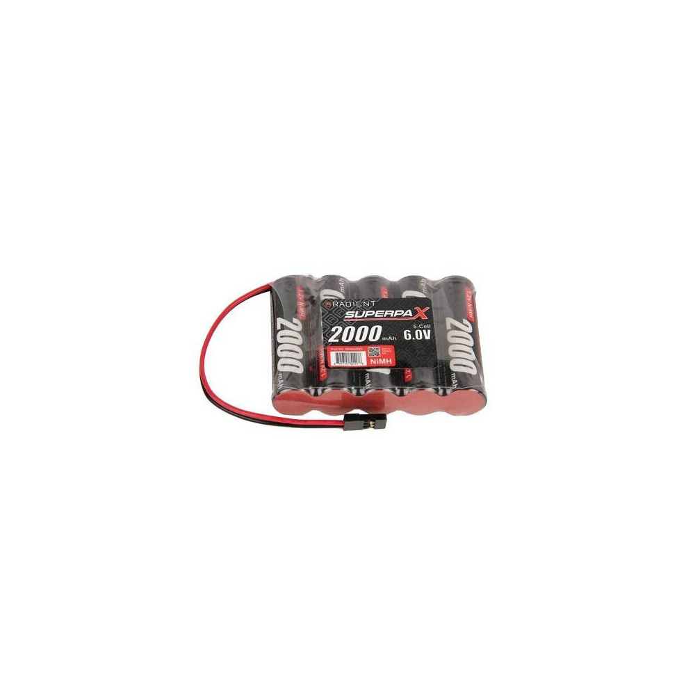 Radiosistemi Batteria Superpax 6V 2000mAh NiMH AA Rx JR FLAT (art. RDNA0200)