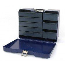 Robitronic Valigia Blu porta attrezzi con 8 cassetti (art. R14020B)