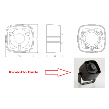 Ucchino Mini diffusore acustico al neodimio per modellismo dinamico