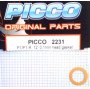 Picco Guarnizione testa per P1 / P1-R .12 spessore 0,1mm (art. 2231)