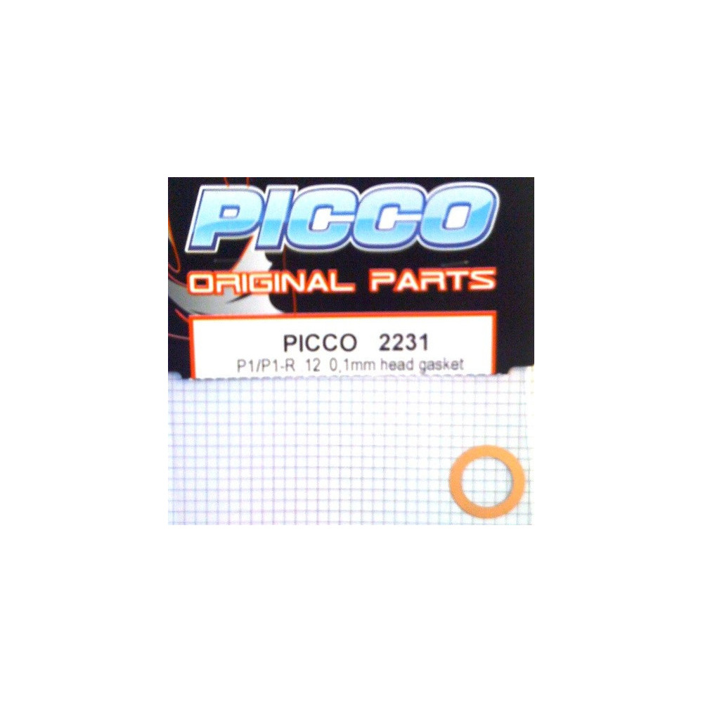 Picco Guarnizione testa per P1 / P1-R .12 spessore 0,1mm (art. 2231)