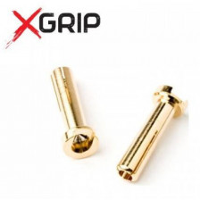 X-GRIP Connettori da 4mm Maschi confezione da 2 pezzi (art. X-GRIP-9010)