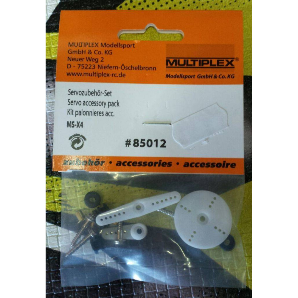 Multiplex Squadrette servo in plastica per MS-X4 (art. 85012)