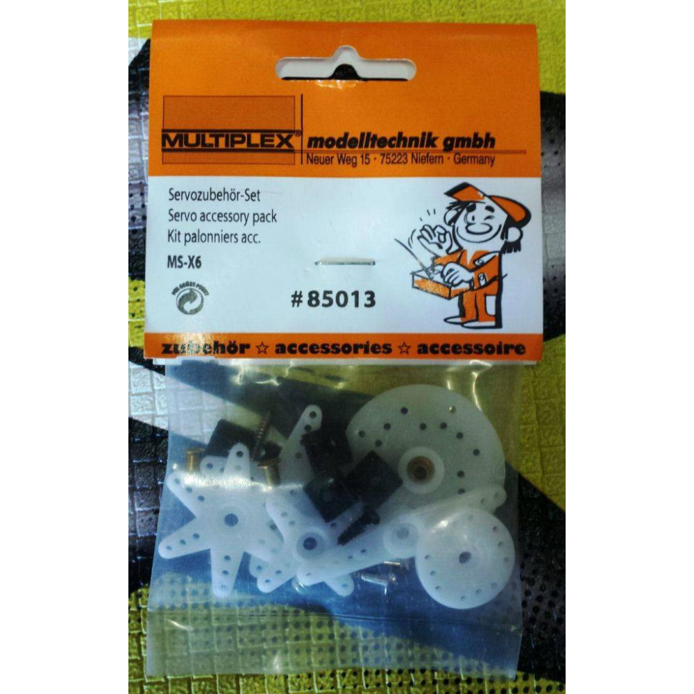 Multiplex Squadrette servo in plastica per MS-X6 (art. 85013)