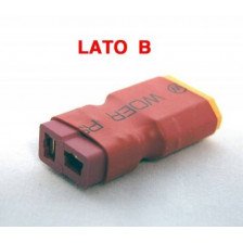EZpower Adattatore da XT-60 maschio a Deans T-PLUG Femmina 1 pezzo (art. EZP506610)