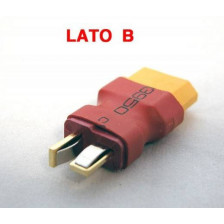 EZpower Adattatore da XT-60 Femmina a Deans T-PLUG Maschio 1 pezzo (art. EZP506615)
