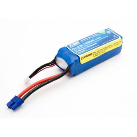 E-flite Batteria Li-Po 6S 22,2V 1300mAh 30C connettore EC3 (art. EFLB13006S30)