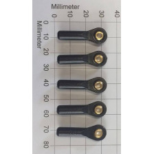 Robbe Giunti Uniball completi di sfere foro 3mm Lunghezza 32mm 5 pezzi (art. 5203)