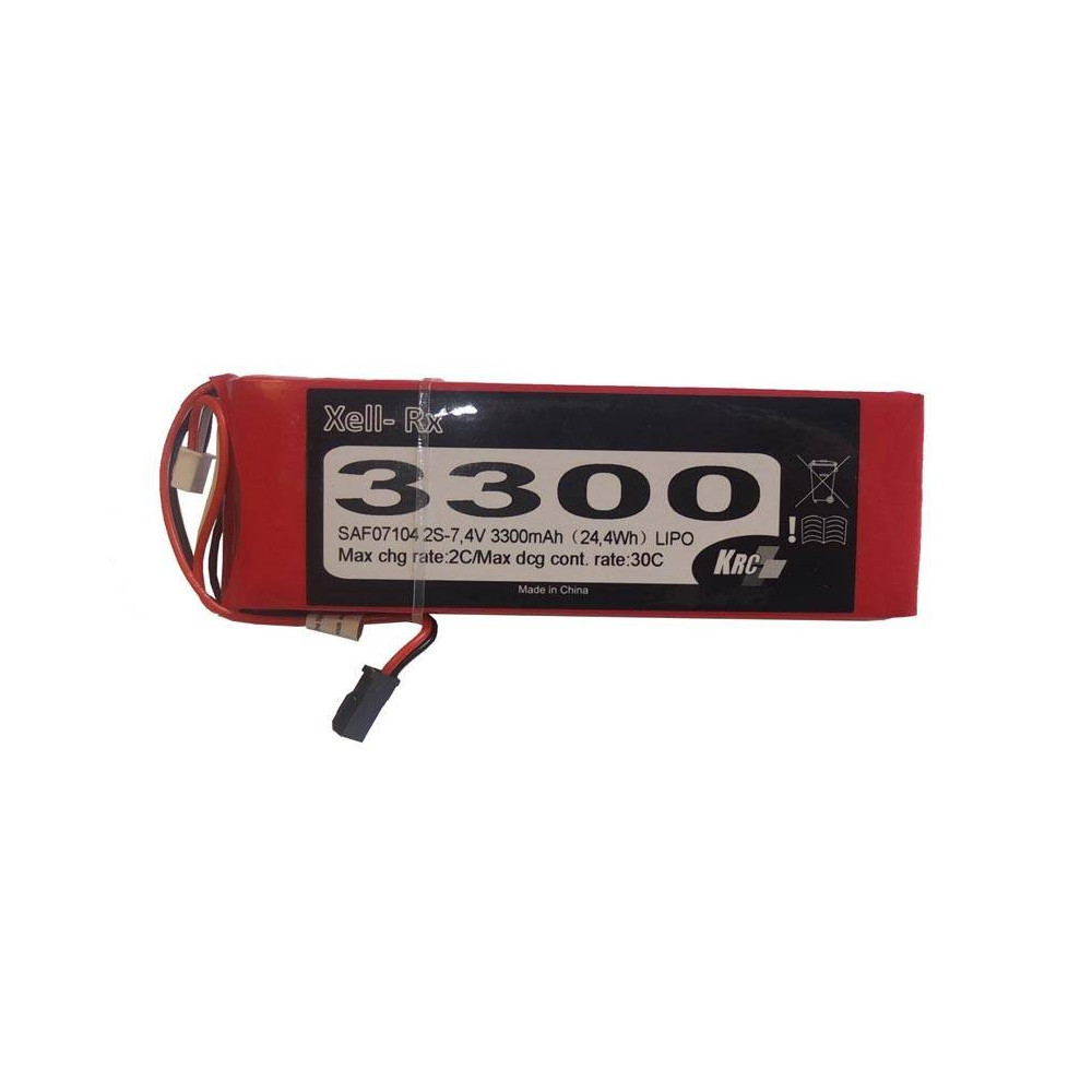 Kair Rc Batteria Ricevitore Li-po 7,4V 3300mAh 30C (art. SAF07104)