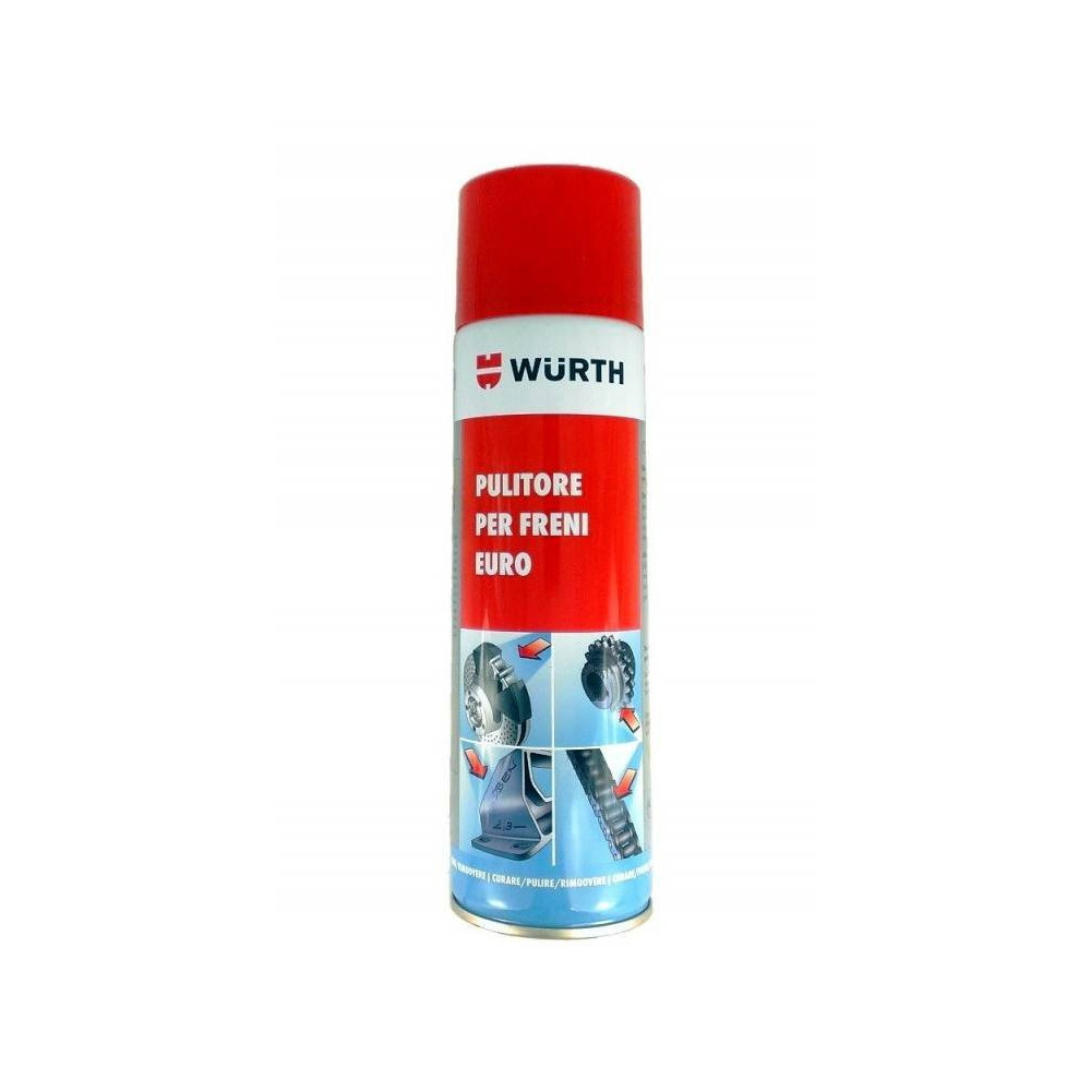 Wurth Sgrassatore pulitore freni brake cleaner spray confezione da 500ml (art. 08901087)