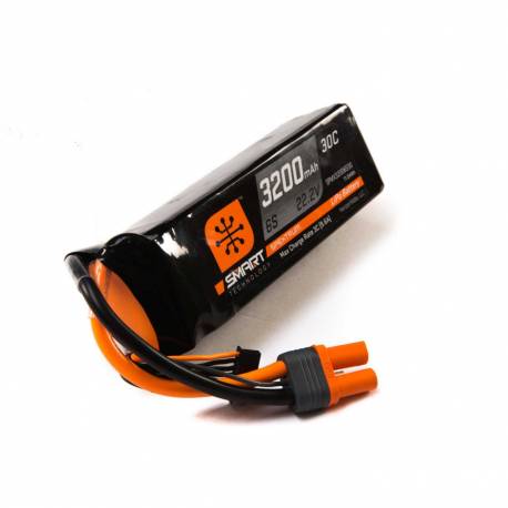 Spektrum Batteria Li-Po 6S 22,2V 3200mAh 30C Smart connettore IC5 (art. SPMX32006S30)
