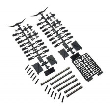 Axial Set di collegamento anteriore in alluminio per SCX10 II AX31465 (art. AXIC1465)