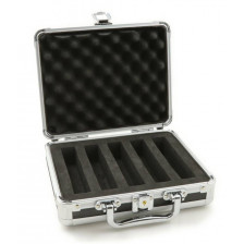 Robitronic Valigetta in alluminio imbottita per trasporto 5 batterie 235x190x80mm (art. R14024)