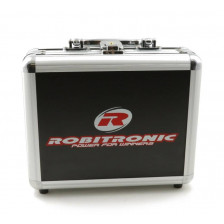 Robitronic Valigetta in alluminio imbottita per trasporto 5 batterie 235x190x80mm (art. R14024)