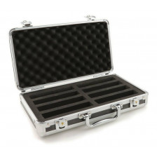 Robitronic Valigetta in alluminio imbottita per trasporto 8 batterie 345x190x80mm (art. R14025)