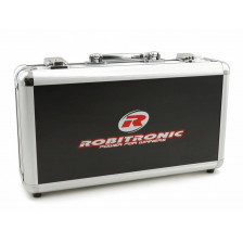 Robitronic Valigetta in alluminio imbottita per trasporto 8 batterie 345x190x80mm (art. R14025)