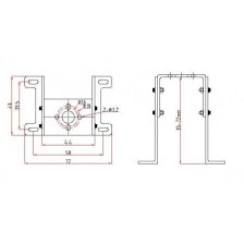 Extron Supporto per motore Brushless Piccolo (art. C2570)