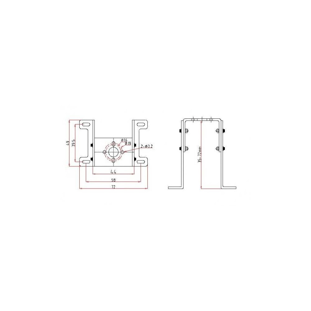 Extron Supporto per motore Brushless Piccolo (art. C2570)