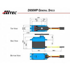 Hitec Servocomando D956WP Super Torque Impermeabile IP67 24,5 kg/cm (art. 36956)