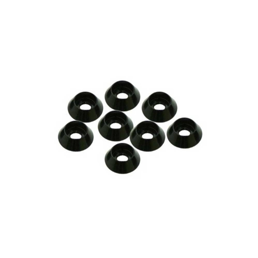 Ultimate Racing Rondelle coniche M3 alluminio nera testa cilindrica 8 pzz (art. UR1521N)