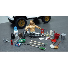 Yeah Racing Accessori campeggio, bombola GPL, bruciatore, ventilatore, macchina acqua (art. YA-0363)