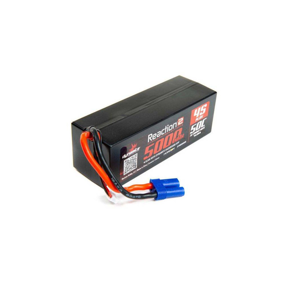 Dynamite Batteria Reaction 2.0 Li-po 14,8V 5000mAh 4S 50C Hardcase EC5 (art. DYNB5045H5)