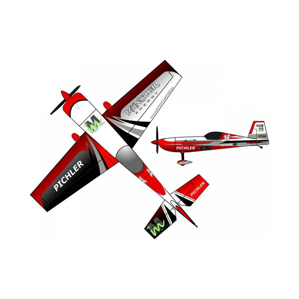 Pichler Aeromodello Extra 330 Martin Münster Energy Superlite Rosso 840 mm kit (art. C9178)