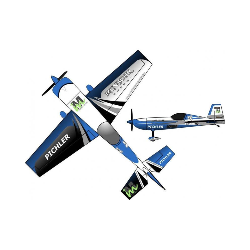 Pichler Aeromodello Extra 330 Martin Münster Energy Superlite Blu 840 mm kit (art. C9177)