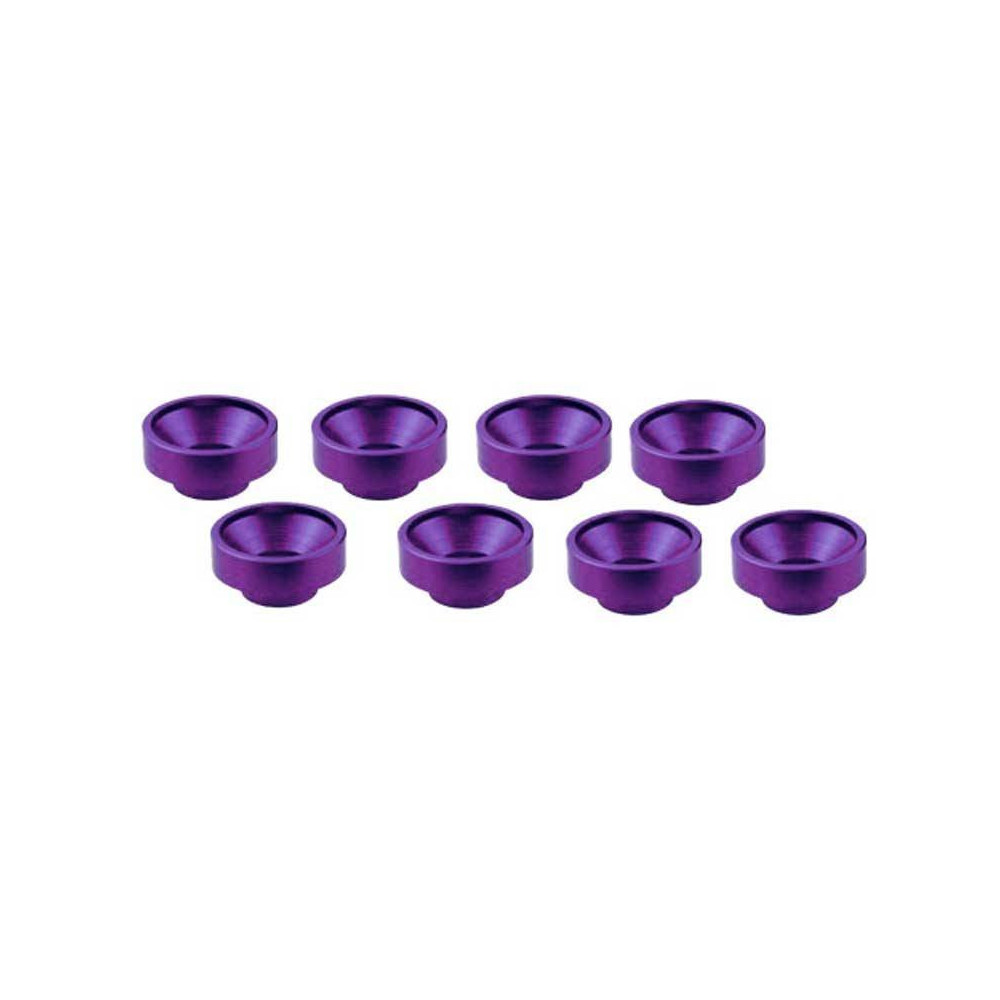 Ultimate Racing Rondelle M3 alluminio Viola per servocomandi 8 pezzi (art. UR1507P)