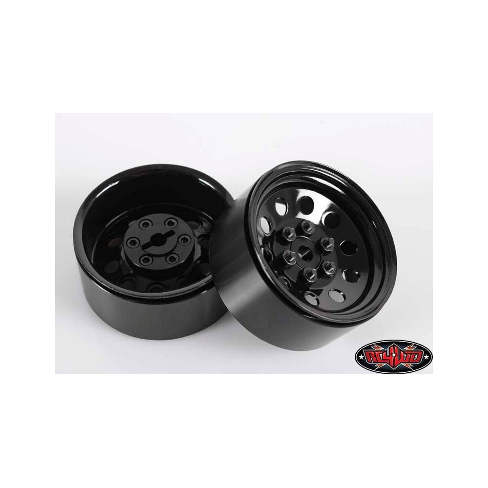 RC4WD Set quattro cerchi Pro10 1.9" Acciaio stampato Beadlock Wheel colore Nero (art. RC4WD-Z-W0074)