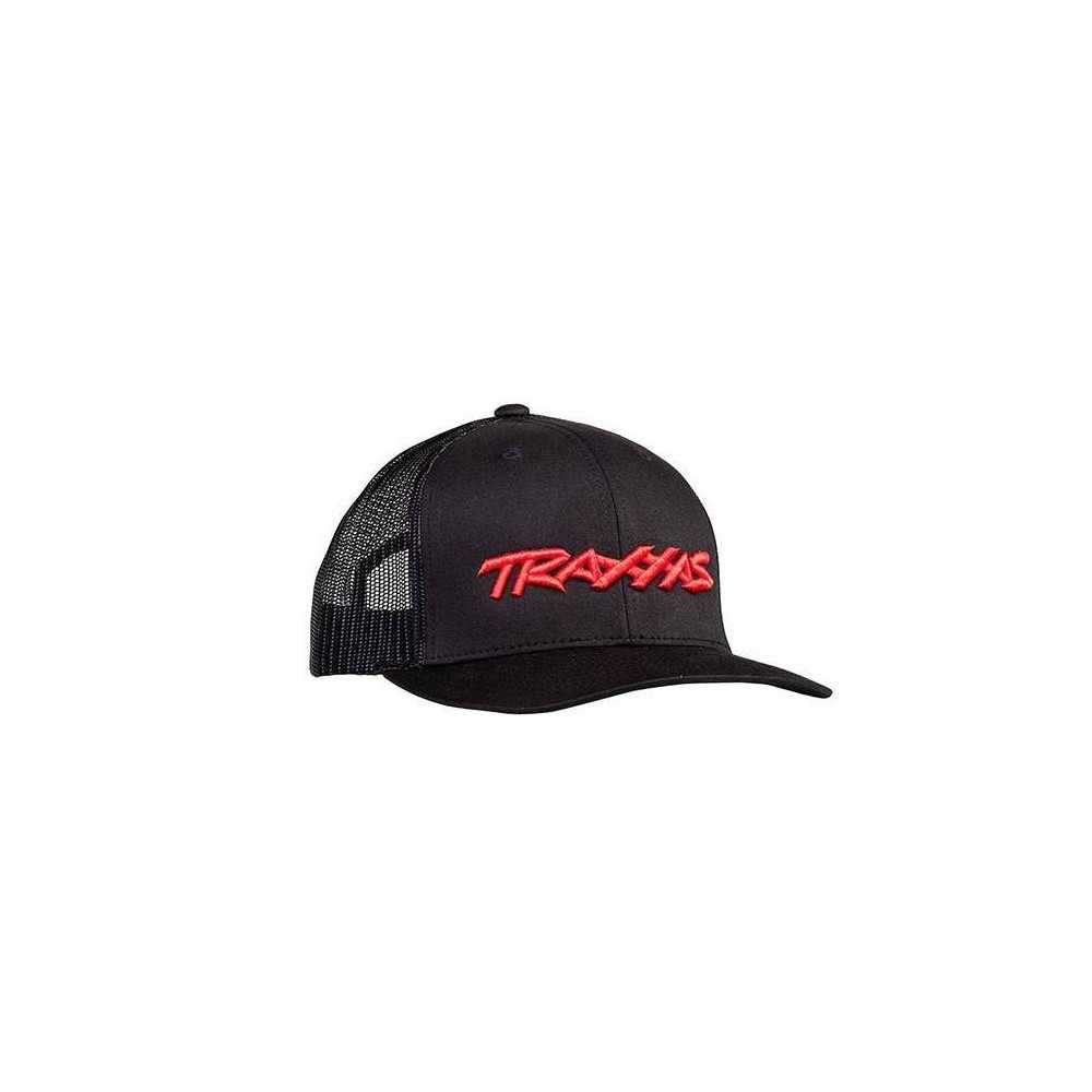 Traxxas Cappellino Nero con logo ricamato Rosso (art. TXX1182-BLR)
