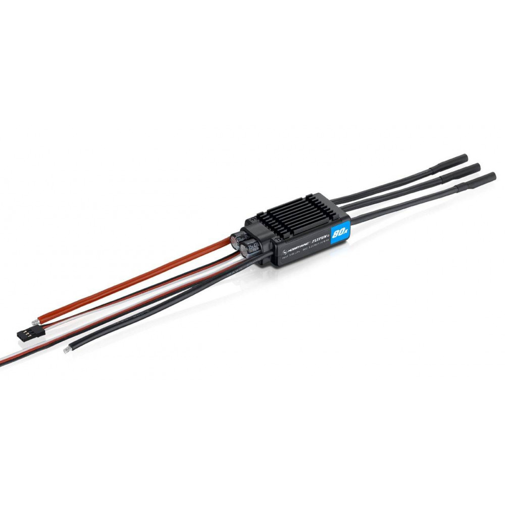 Hobbywing Regolatore elettronico brushless FlyFun V5 80A ESC 3-6S BEC (art. HW30214201)