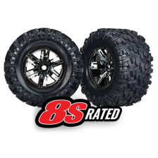 Traxxas Coppia gomme con cerchi Cromati per X-maxx 8S (art. TXX7772A)