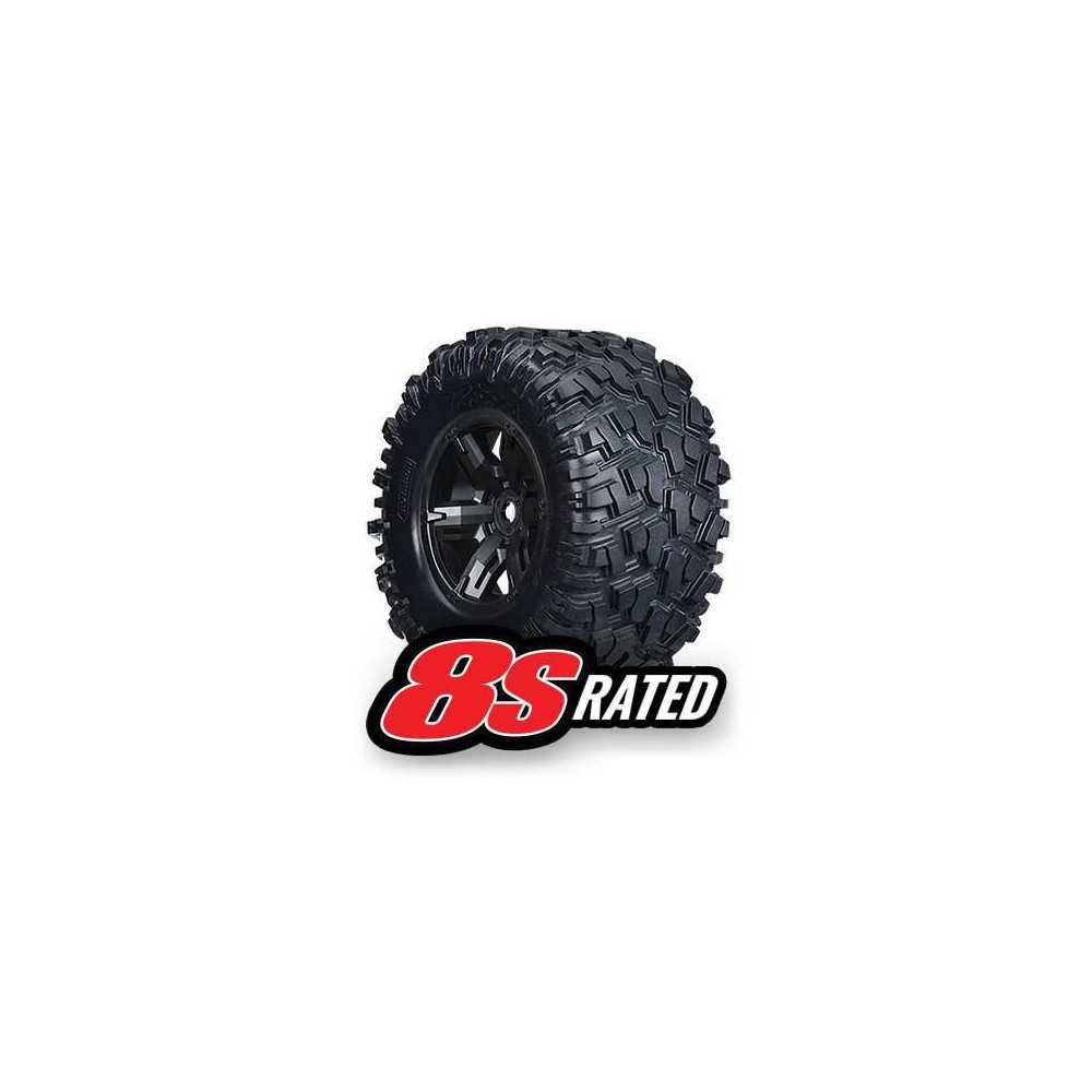 Traxxas Coppia gomme con cerchi Neri per X-maxx 8S (art. TXX7772X)