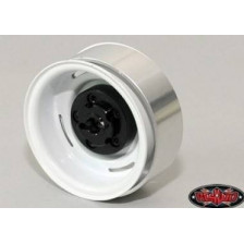 RC4WD Set quattro cerchi Landies Vintage 1.55" Acciaio stampato Beadlock Wheel colore Bianco (art. RC4WD-Z-W0076)