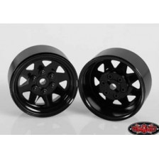 RC4WD Set quattro cerchi 6 Lug Wagon 1.9" Acciaio stampato Beadlock Wheel colore Nero (art. RC4WD-Z-W0130)