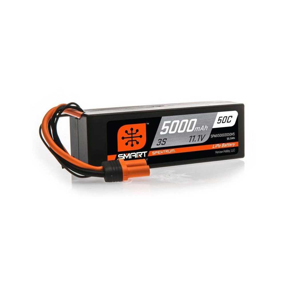 Spektrum Batteria Li-Po 3S 11,1V 5000mAh 50C Smart Hardcase con IC5 (art. SPMX50003S50H5)