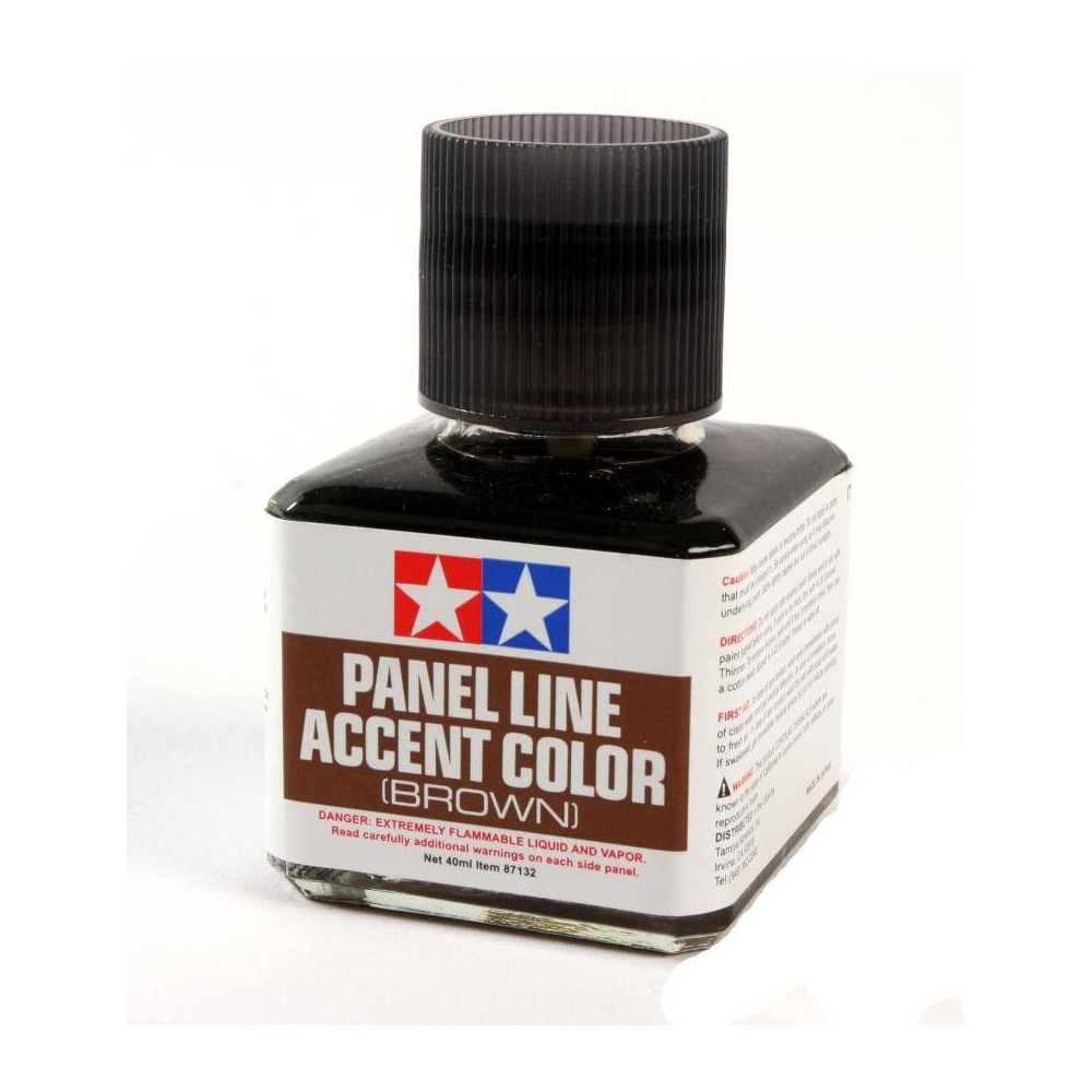 Tamiya Vernice smaltata Panel Accent Line Brown Marrone 40ml (art. TA87132)