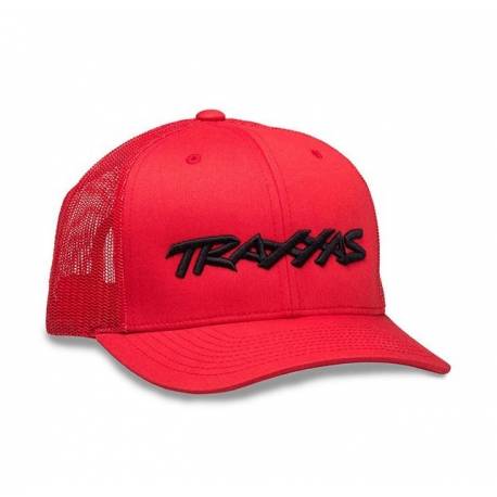 Traxxas Cappellino Rosso con logo ricamato Nero (art. TXX1182-RBL)