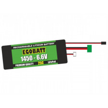 Pichler Batteria Li-Fe EGOBATT 1450mAh 6,6V 25C 2 celle attacco JR e MPX (art. C8334)