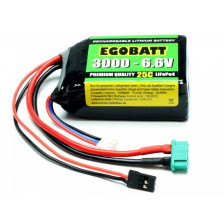 Pichler Batteria Li-Fe EGOBATT 3000mAh 6,6V 25C 2 celle attacco JR e MPX (art. C8354)