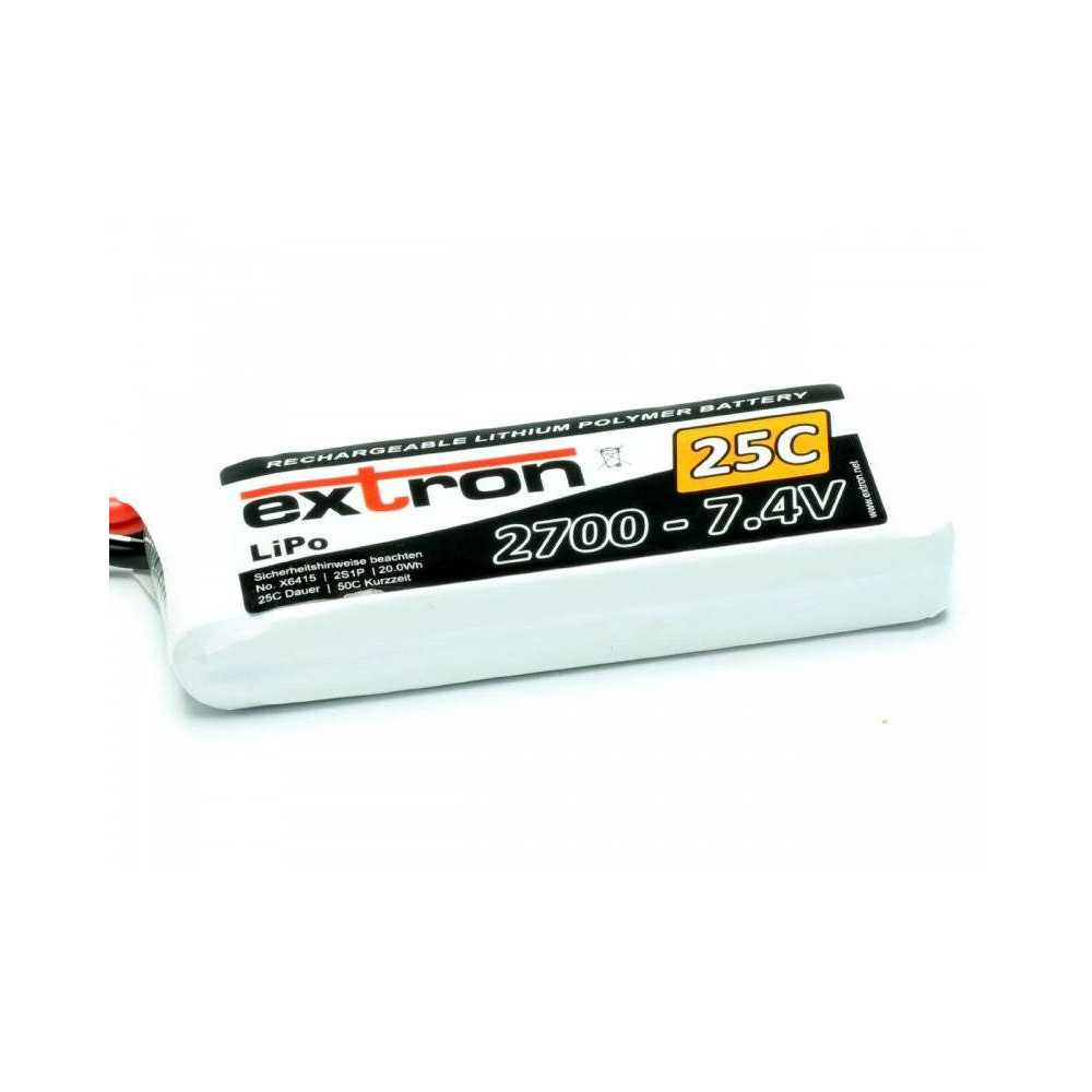 Extron Batteria Li-po X2 7,4V 2700mAh 25-50C connettore XT60 (art. X6415)