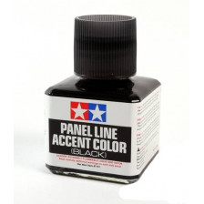 Tamiya Vernice smaltata Panel Accent Line Black Nero 40ml (art. TA87131)