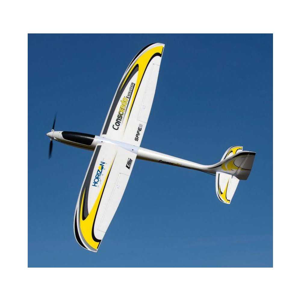 E-flite Motoveleggiatore Conscendo Evolution 1.5 m BNF Basic con AS3X e SAFE Select (art. EFL01650)